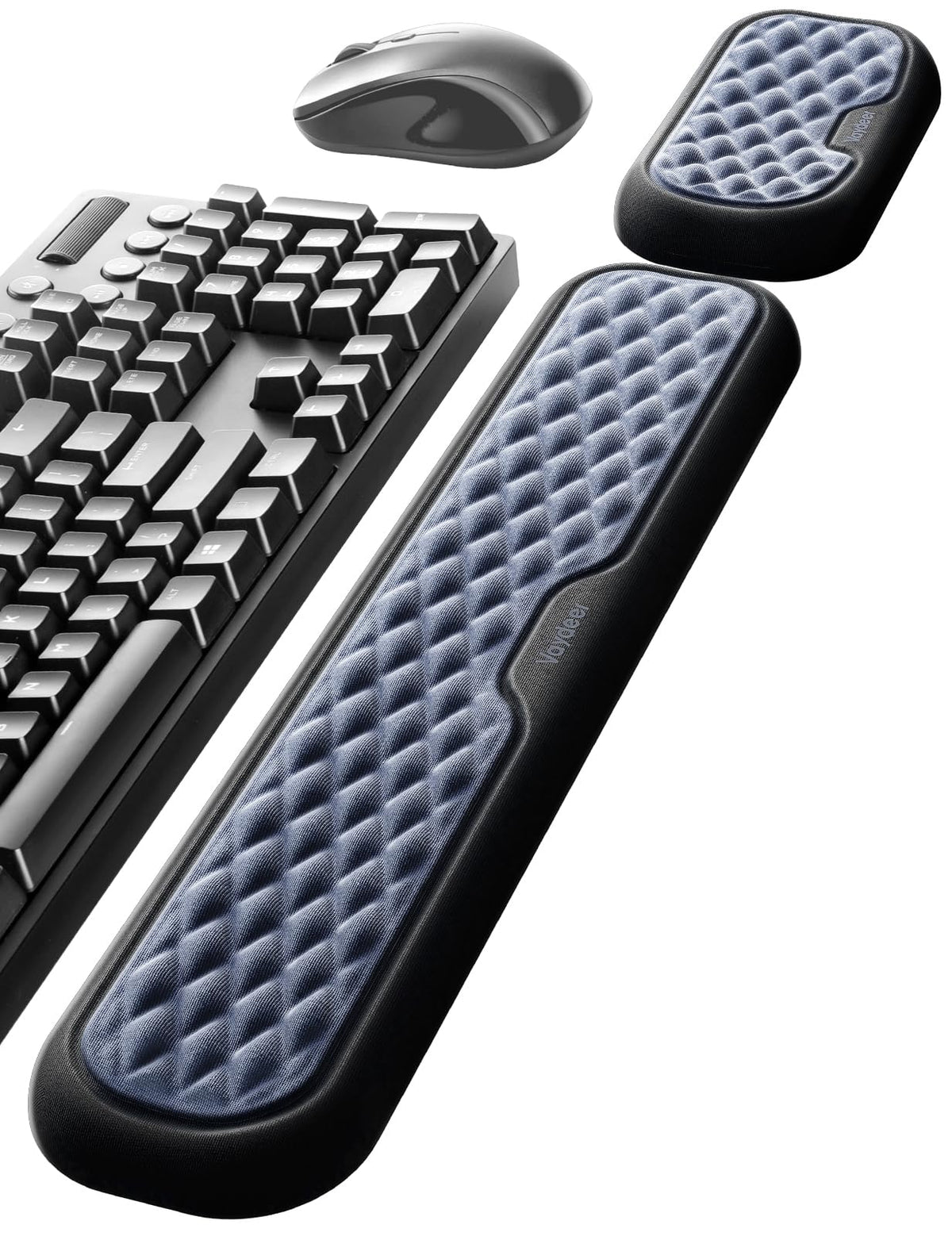 Vaydeer Wrist Rest for Keyboard and Mouse, Computer Ergonomic Wrist Support Pad, Soft Memory Foam