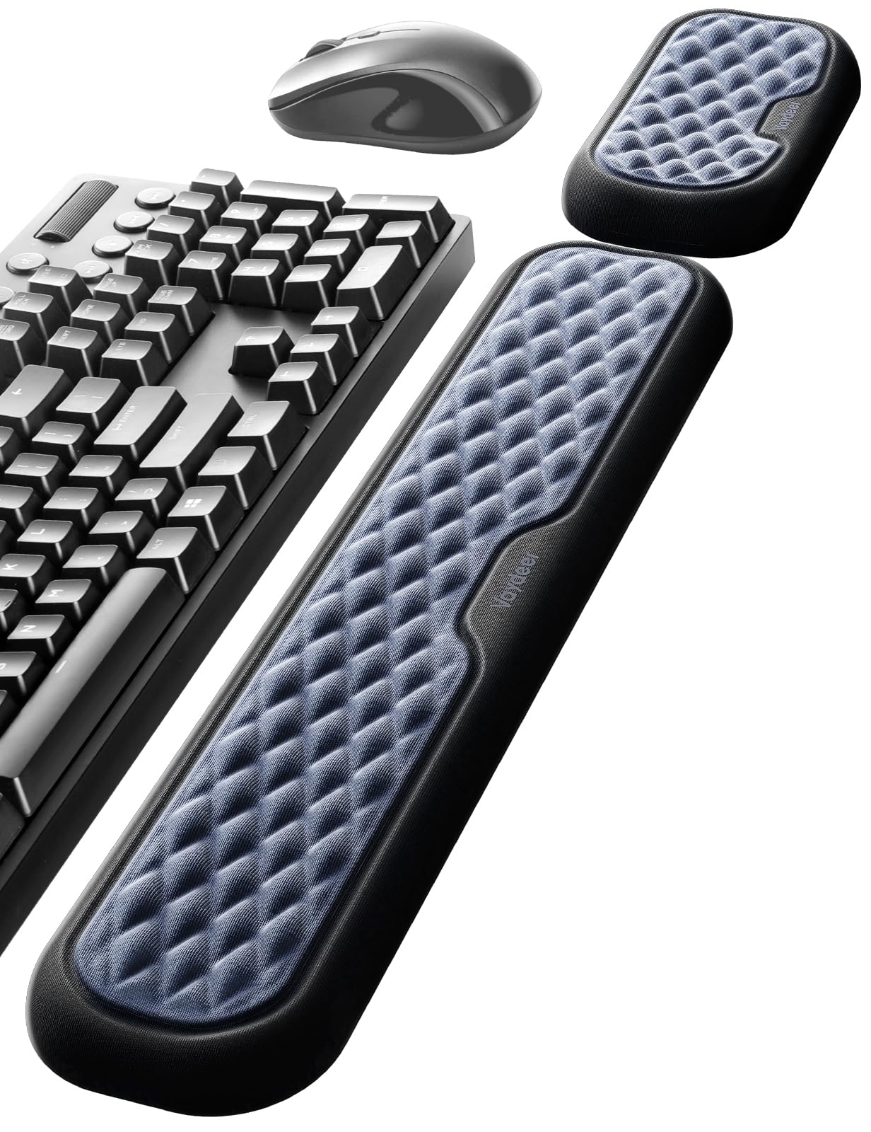 Vaydeer Wrist Rest for Keyboard and Mouse, Computer Ergonomic Wrist Support Pad, Soft Memory Foam