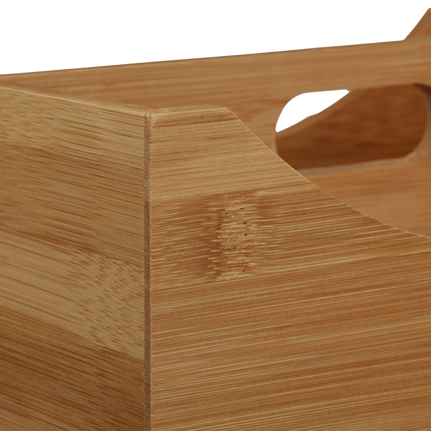 Relaxdays Bamboo Desk Organizer, Stationery Pen Holder, Office File Sorter Cabinet, HxWxD: 9 x 13 x