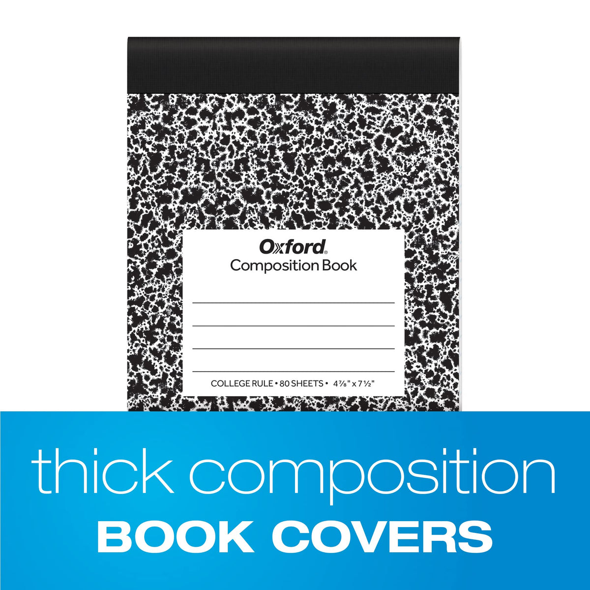 Oxford Jr. Composition Notebooks, Notebooks for School, School Supplies, Half Size, Kids Journal