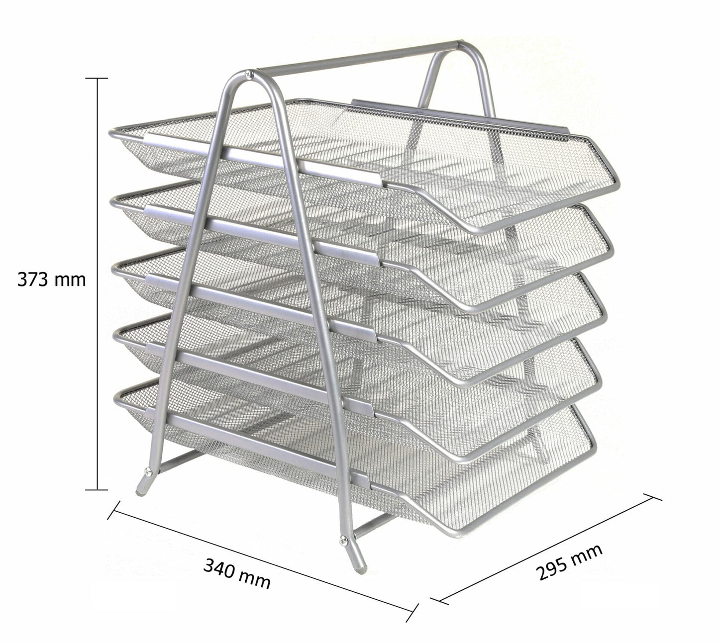 OSCO Mesh 5 Tier Tray - Silver