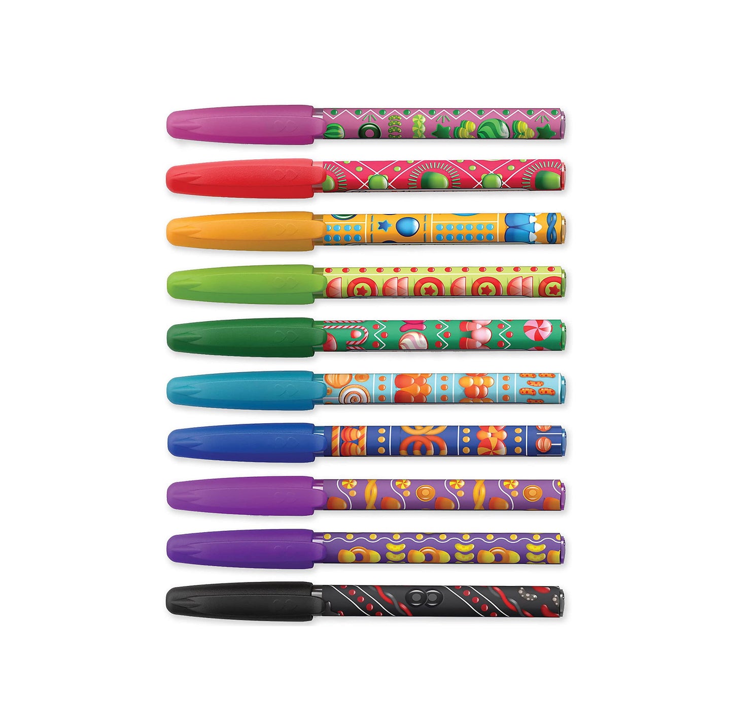 Paper Mate InkJoy Mini Ballpoint Pens | Retractable Medium Point (1.0mm) | Candy Pop Wraps | 10