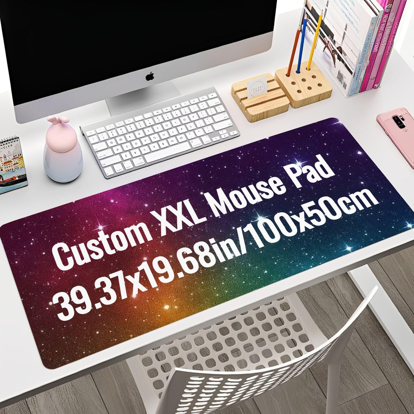 Personalized Large XXL Gaming Mousepad, Customized Large Mouse Mat for Office Dorm,39.37 x 19.68 x