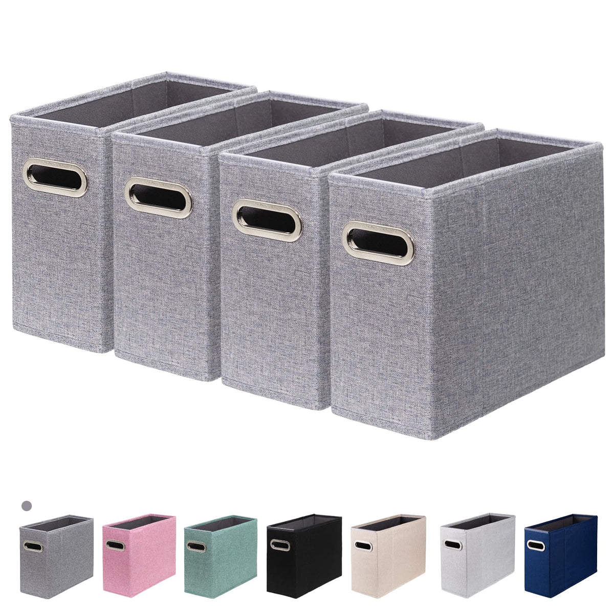ComfortKeeper 4 Packs Letter Size File Organizer, File Folders Organizer, Fabric Storage Box