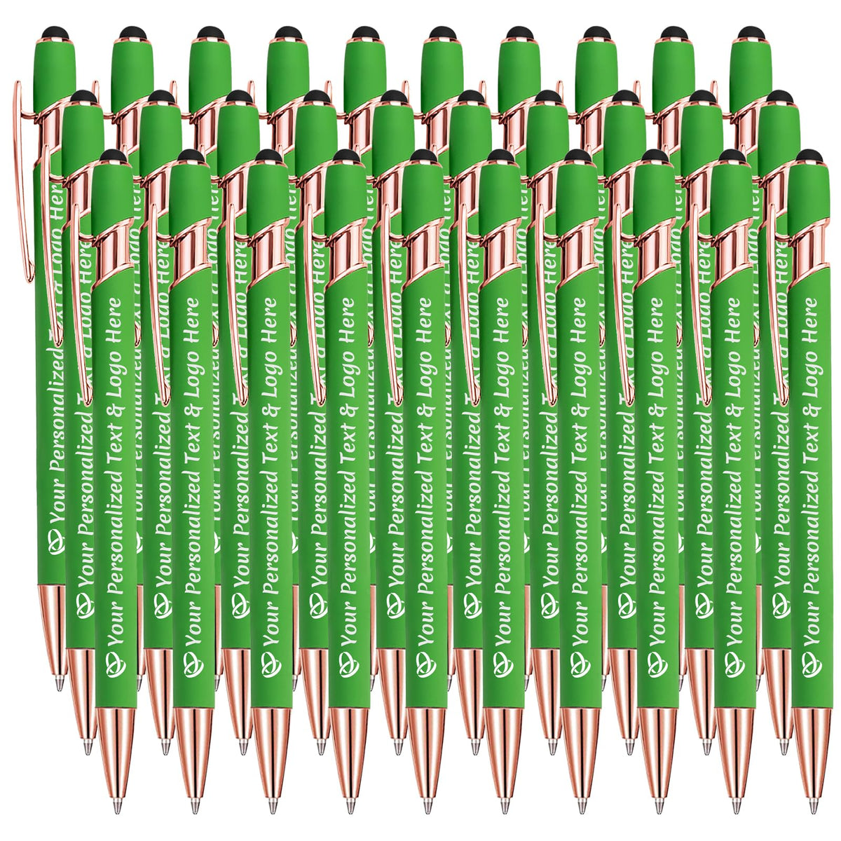 STREADVE Personalized Custom Pens 30 Engraved Writing Pen with Name Logo, Customized Promotional