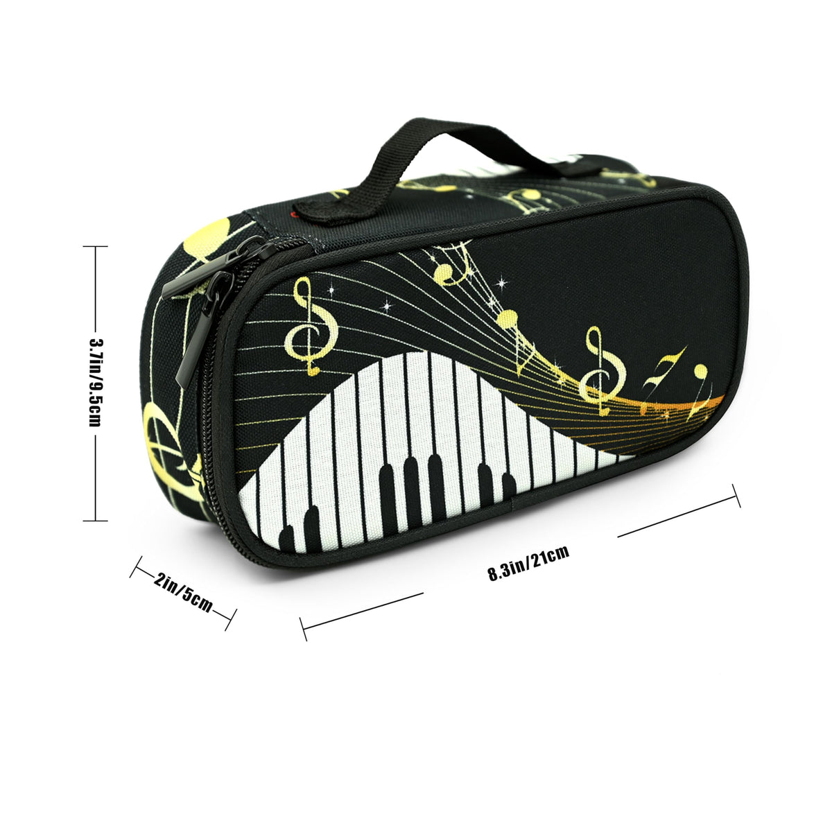Droerfes Music Pencil Case Pencil Pouch Large Capacity Pen Bag School Office Organizer Stationery