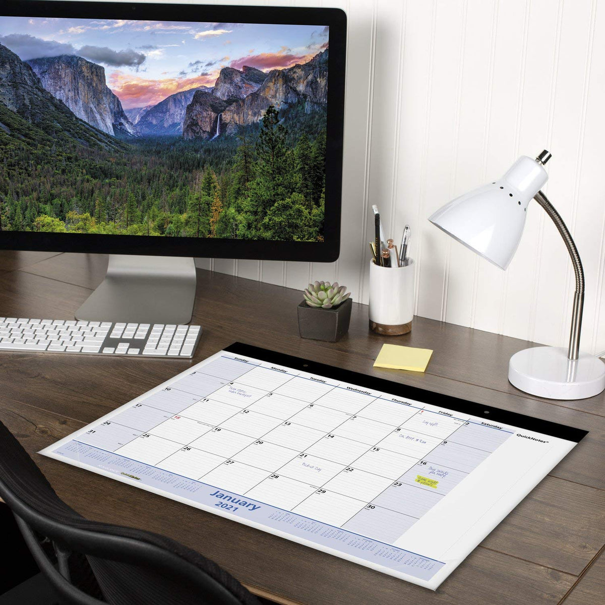 2021 Desk Calendar by AT-A-GLANCE, Monthly Desk Pad, 22" x 17", Standard, QuickNotes (SK7000021)