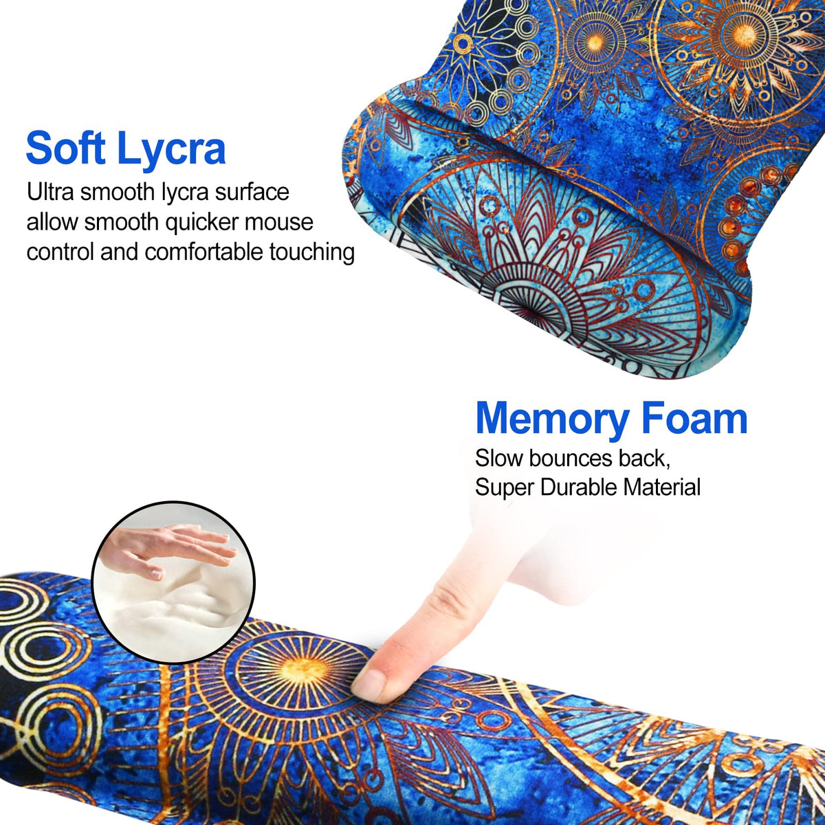 ToLuLu Keyboard Wrist Rest Mouse Pad Support, Gel Ergonomic Mouse Pads for Computer Laptop PC