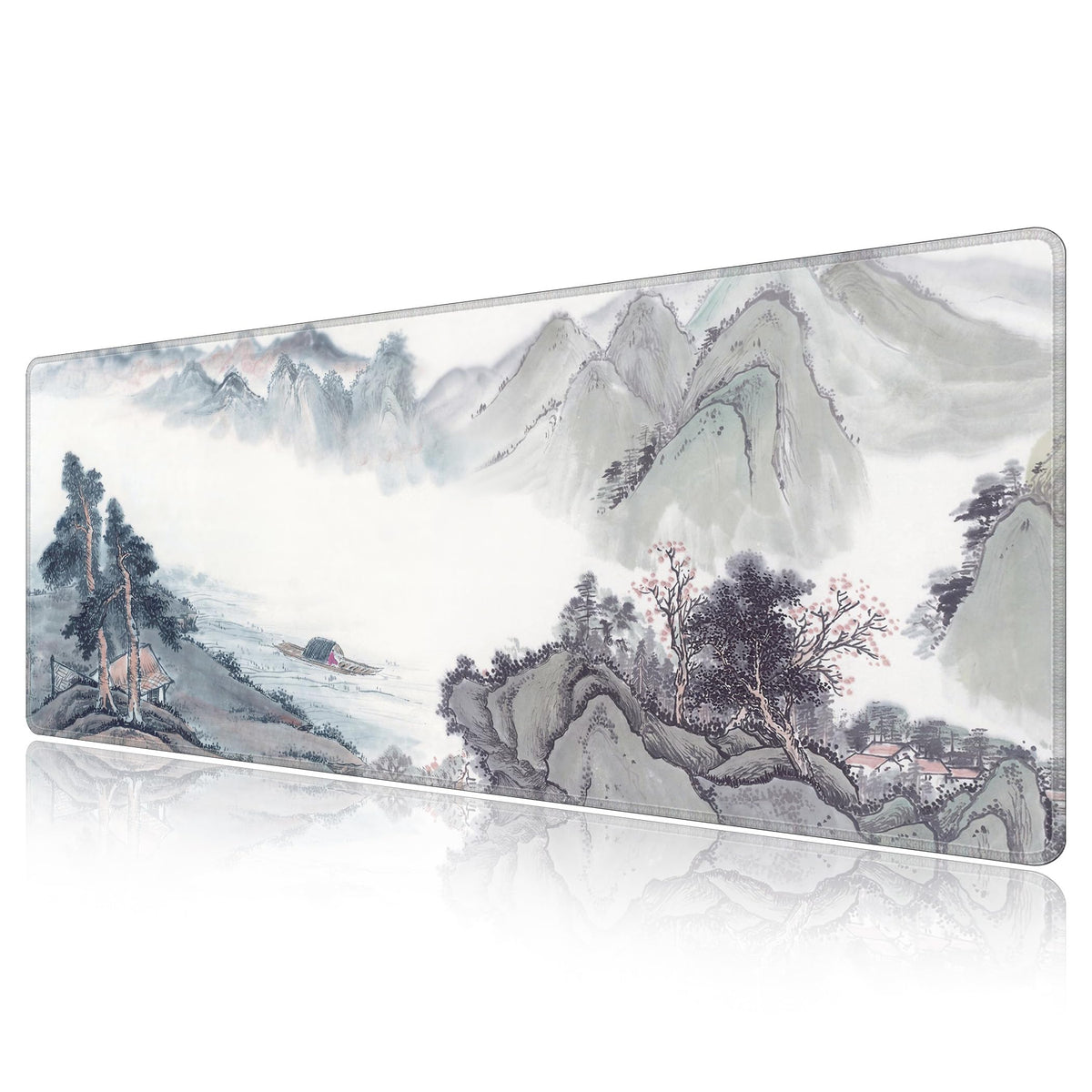 LL-COEUR XXL Landscape Gaming Mouse Pad Computer Keyboard Mat Office Desk Pad (Landscape 1, 47.2" x