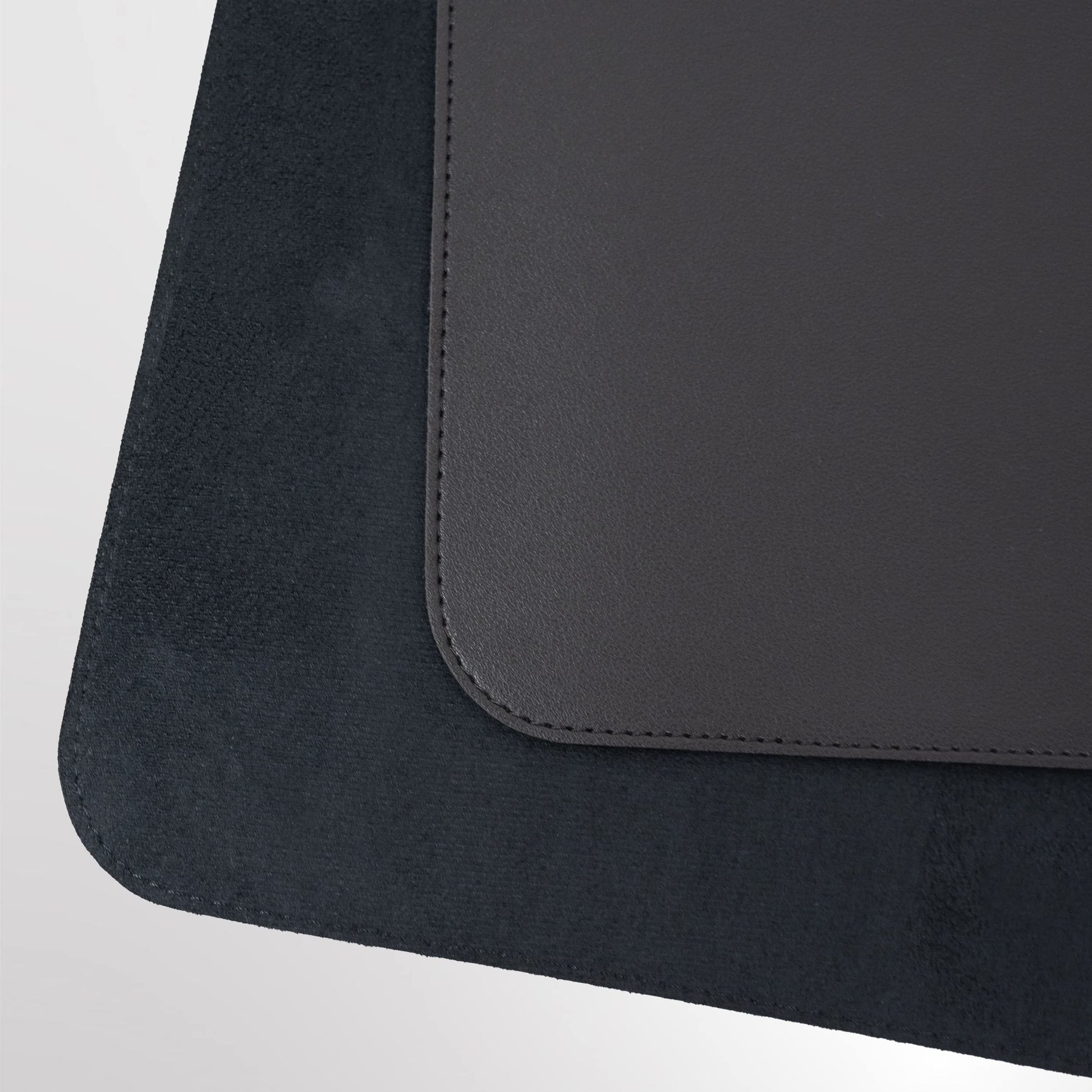 Vine Creations Leather Desk Protector, Non Slip 32" x 17" Office Desk Mat (Black)