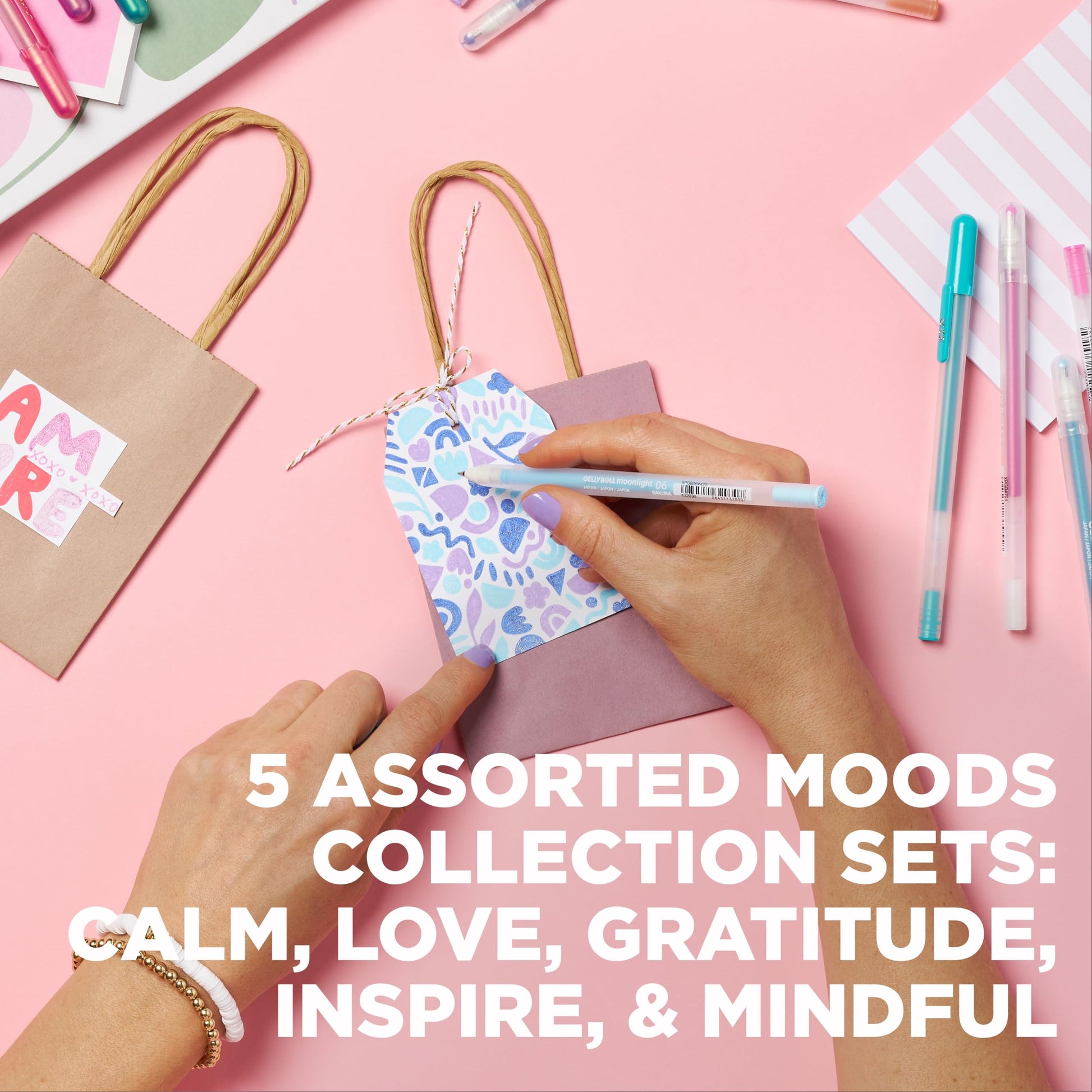 Sakura Gelly Roll Moods Five Giftable 3-Pk Sets, 15 Gel Pens