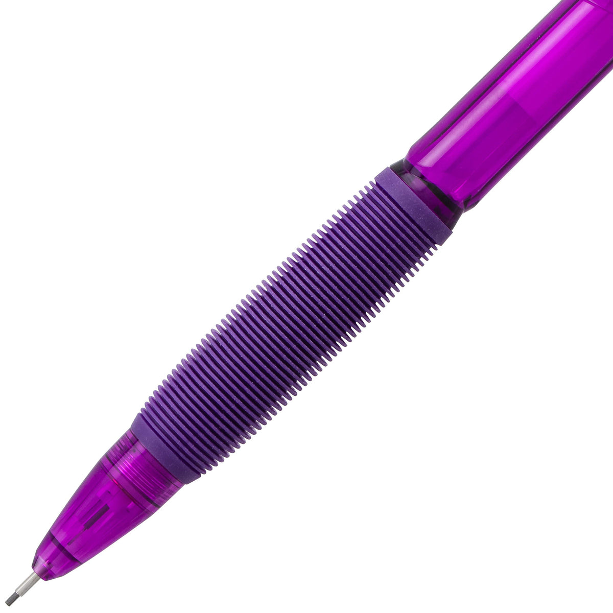 Pentel Twist-Erase GT, (0.7mm), Mechanical Pencil Transparent Violet, Box of 12 (QE207V)