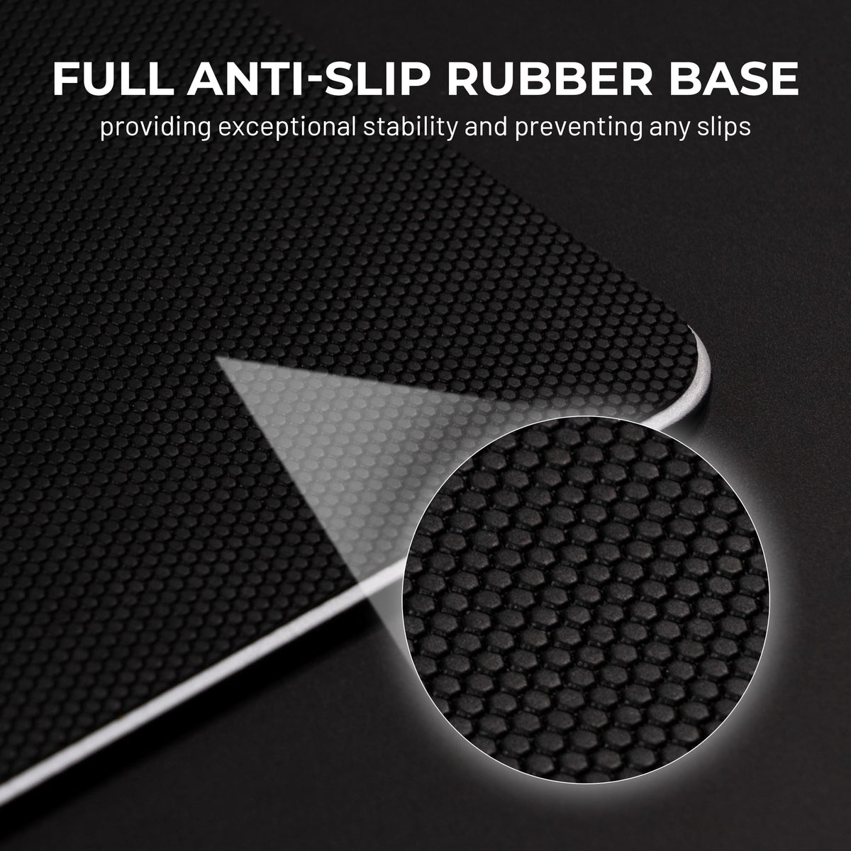 XVX Black Spider Webs Glass Gaming Mousepad 4.0,Hard Mousepad for Gaming,Ultra-Smooth Micro-Etched
