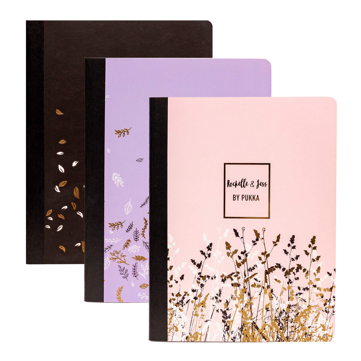 Pukka Pad, Composition Notebooks - 3 Pack of Journals Featuring 140 Pages of College Ruled 80GSM