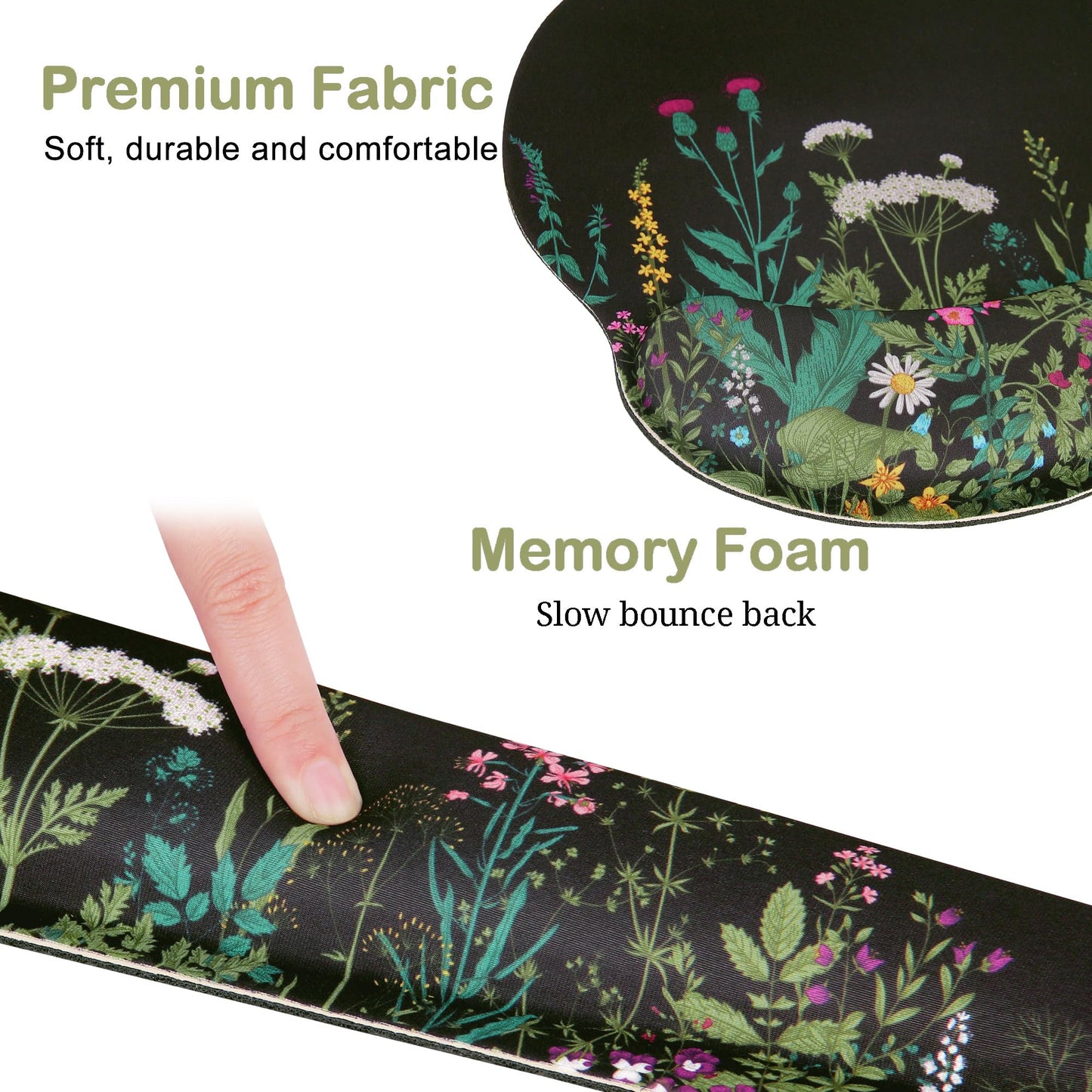 Ergonomic Mouse Pad with Wrist Rest and Keyboard Wrist Rest, Mousepad