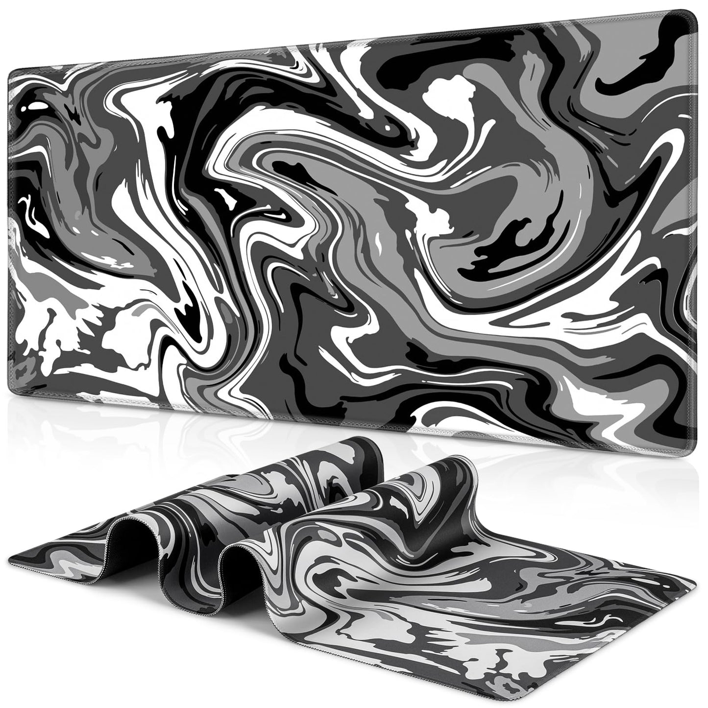 Canjoy Gaming Mouse Pad, 35.4x15.8inch Fluid Large Mouse Pads for Desk