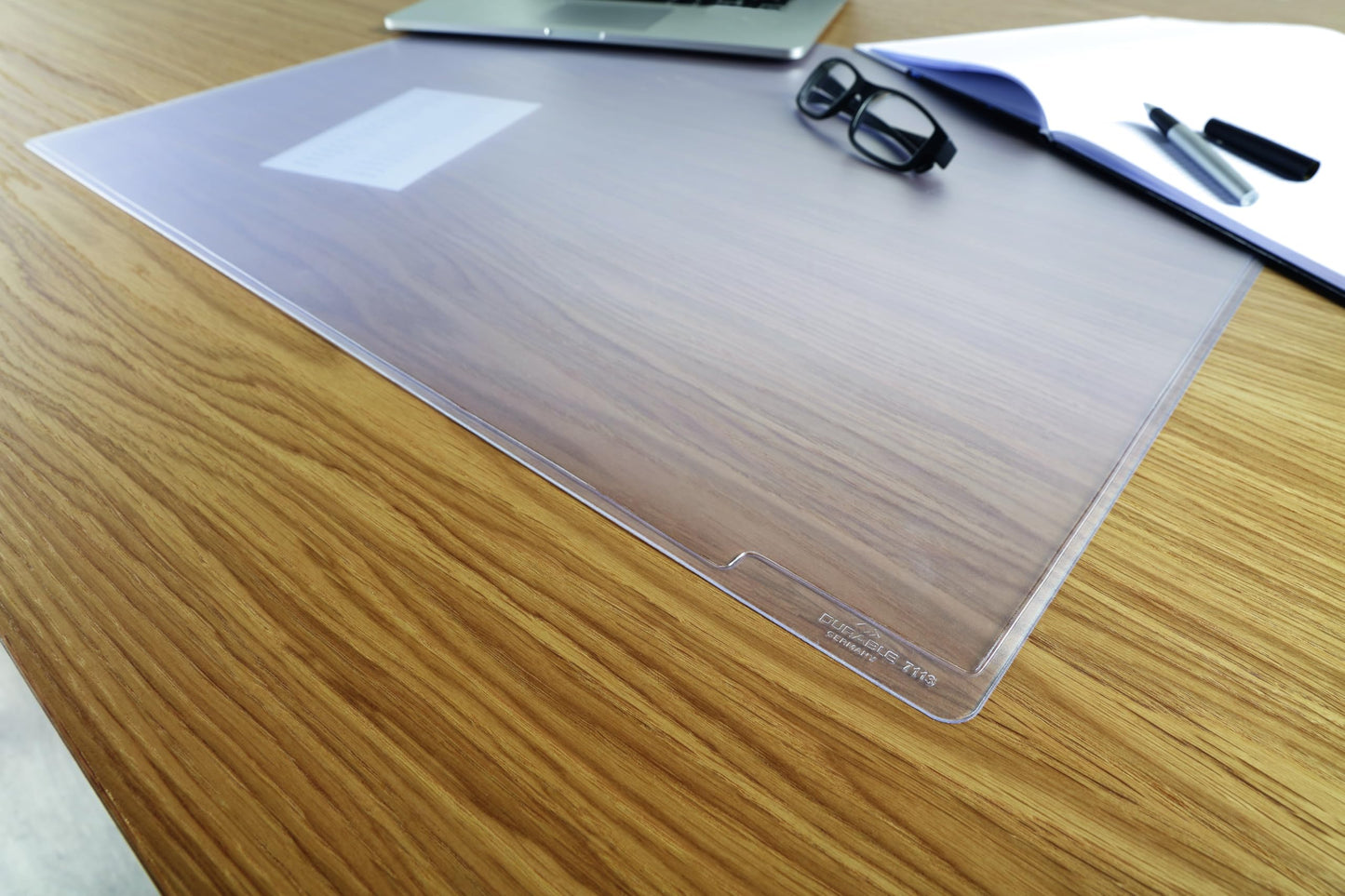 Durable, Desk Mat, Anti-Glare & Slip, Transparent, 19.25" x 25.7", 1 Pack