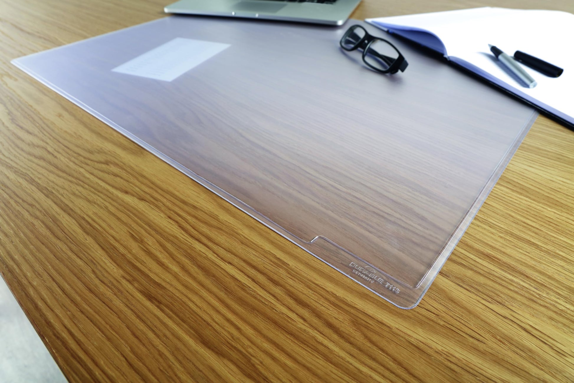 Durable, Desk Mat, Anti-Glare & Slip, Transparent, 19.25" x 25.7", 1 Pack
