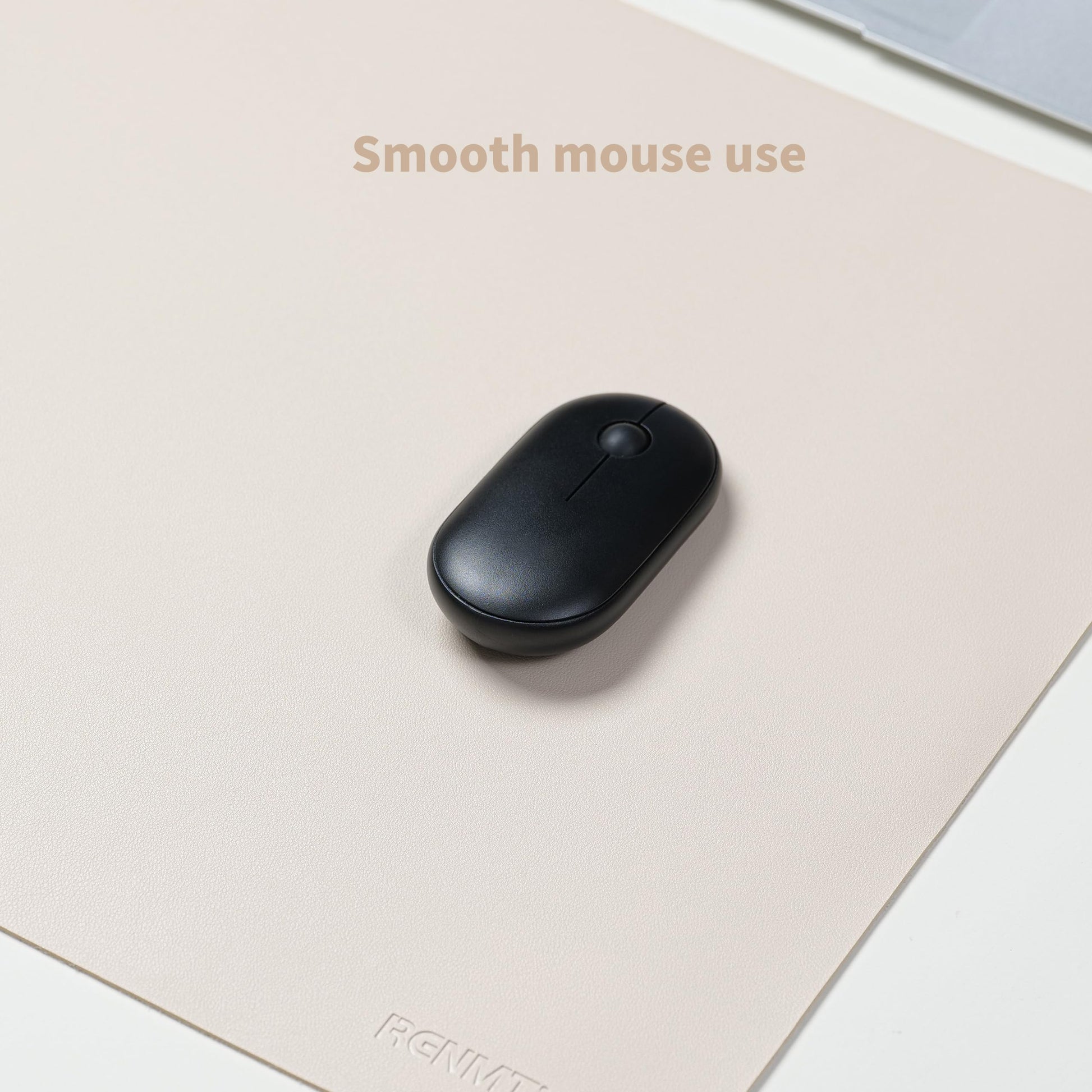 RENMTURE PU Mouse Pad, Faux Leather Large Desk Pad, Home Work Office Accessories, Non-Slip Desk