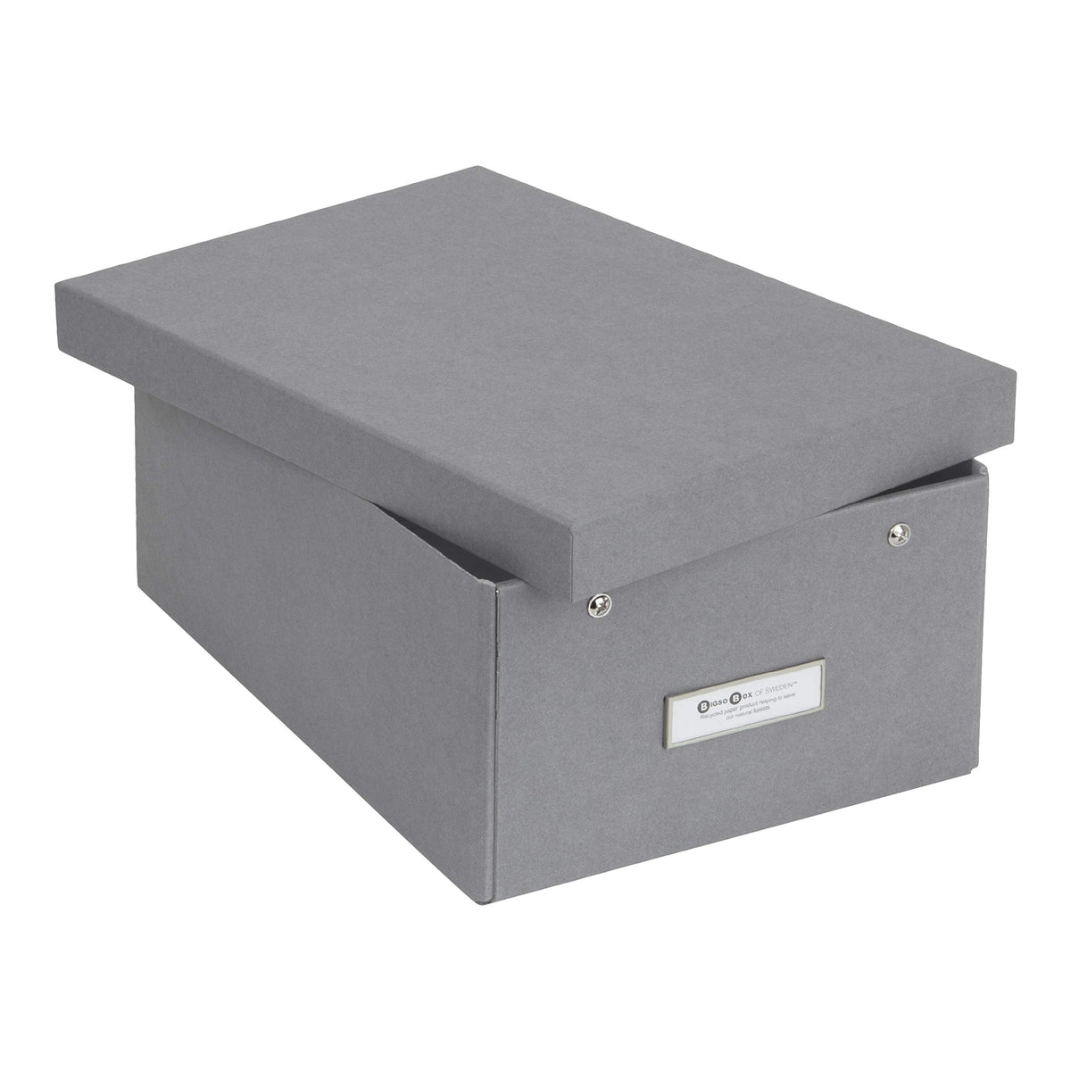 Bigso Karin Collapsible Storage Box - Photo Storage Box with Labelframe for Easy Identification
