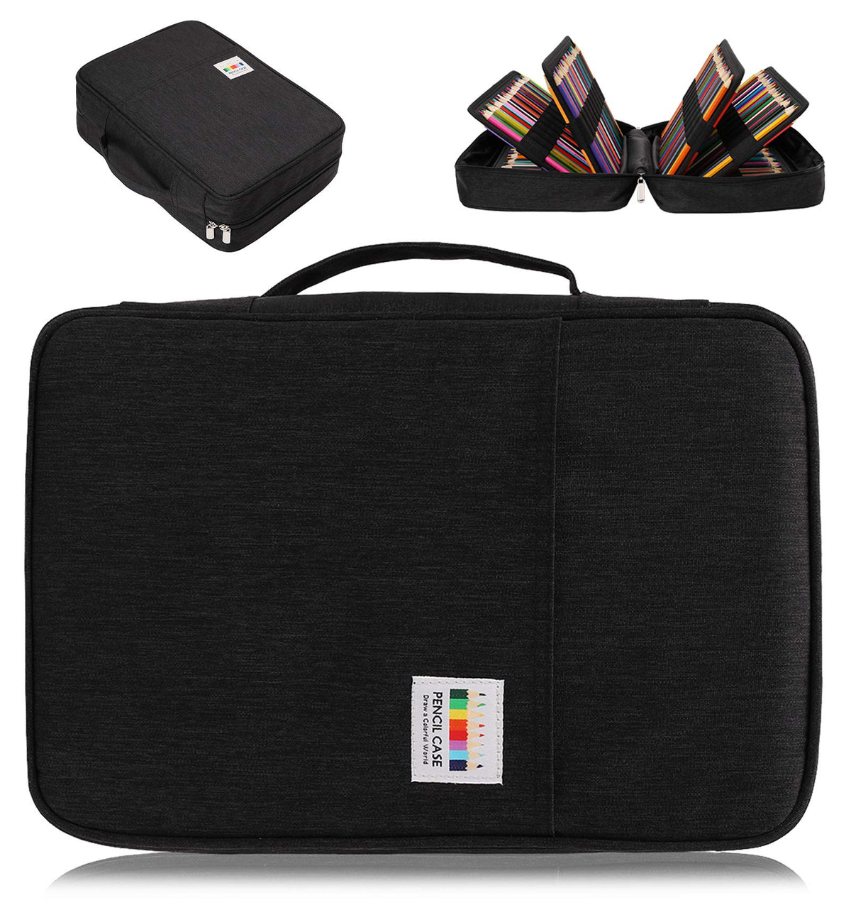 AYVANBER Big Capacity Colored Pencil Case Organizer 304 Slots Pen Holder Waterproof Storage Pouch