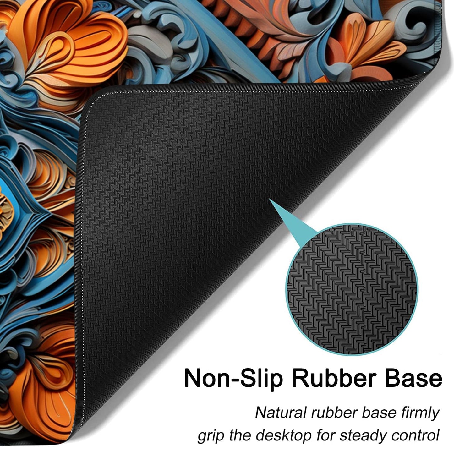 Large Mouse Pad, 31.5 x 11.8in Extended Gaming Mouse Pad with Stitched Edges, XXL Mousepad
