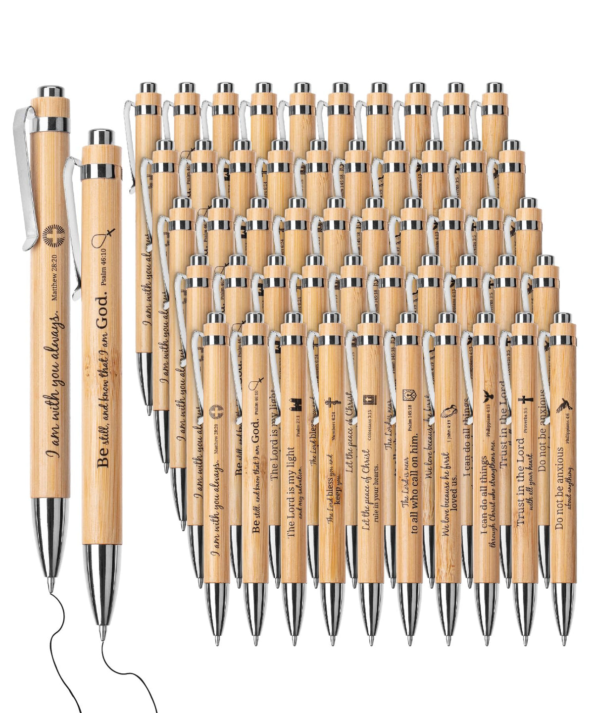 Mr. Pen- Bible Verse Pens Bulk, 50 Pack, Black Ink