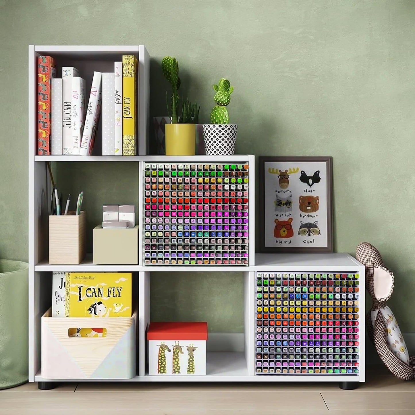 Yrangee Marker Organizer,240 Slots Marker Storage Organizer with Divider