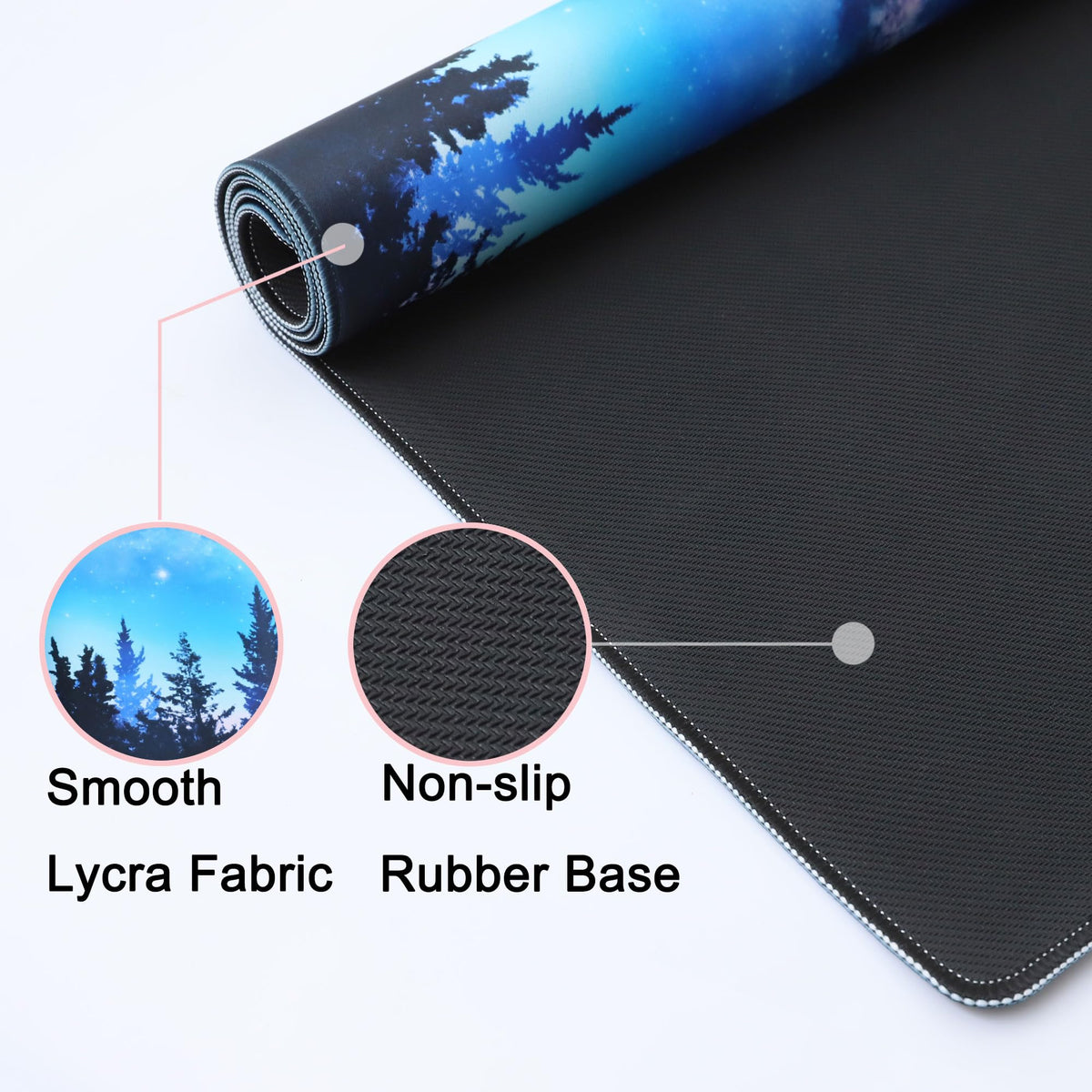 Wiabsi Desk Mat Pad,Large XXL Extended Mouse Pad Mat for Desktop Keyboard