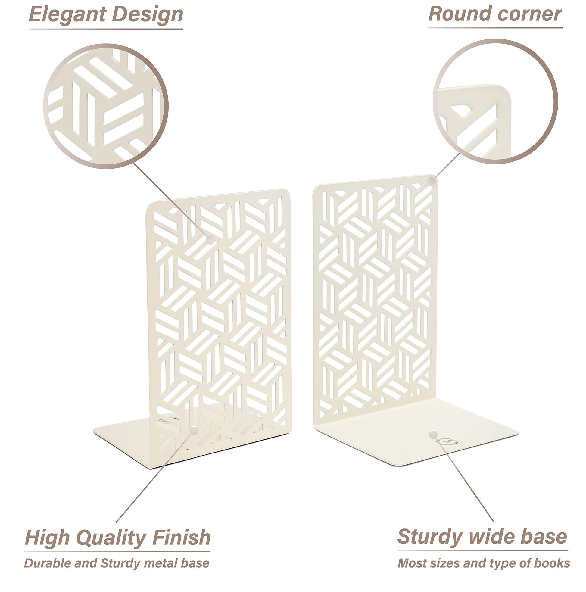 CNK Book Ends Bookends for Decorative Books Holder Bookend Shelves End Hold Heavy Duty Holders