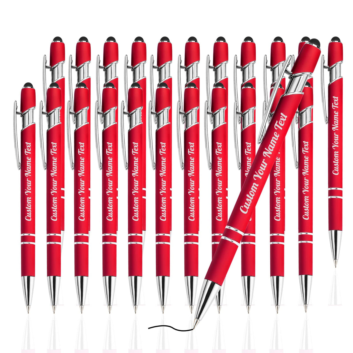 Westpearl Personalized Pen24pcs Bulk,Custom Ballpoint Pens with Engraved Business Name Message