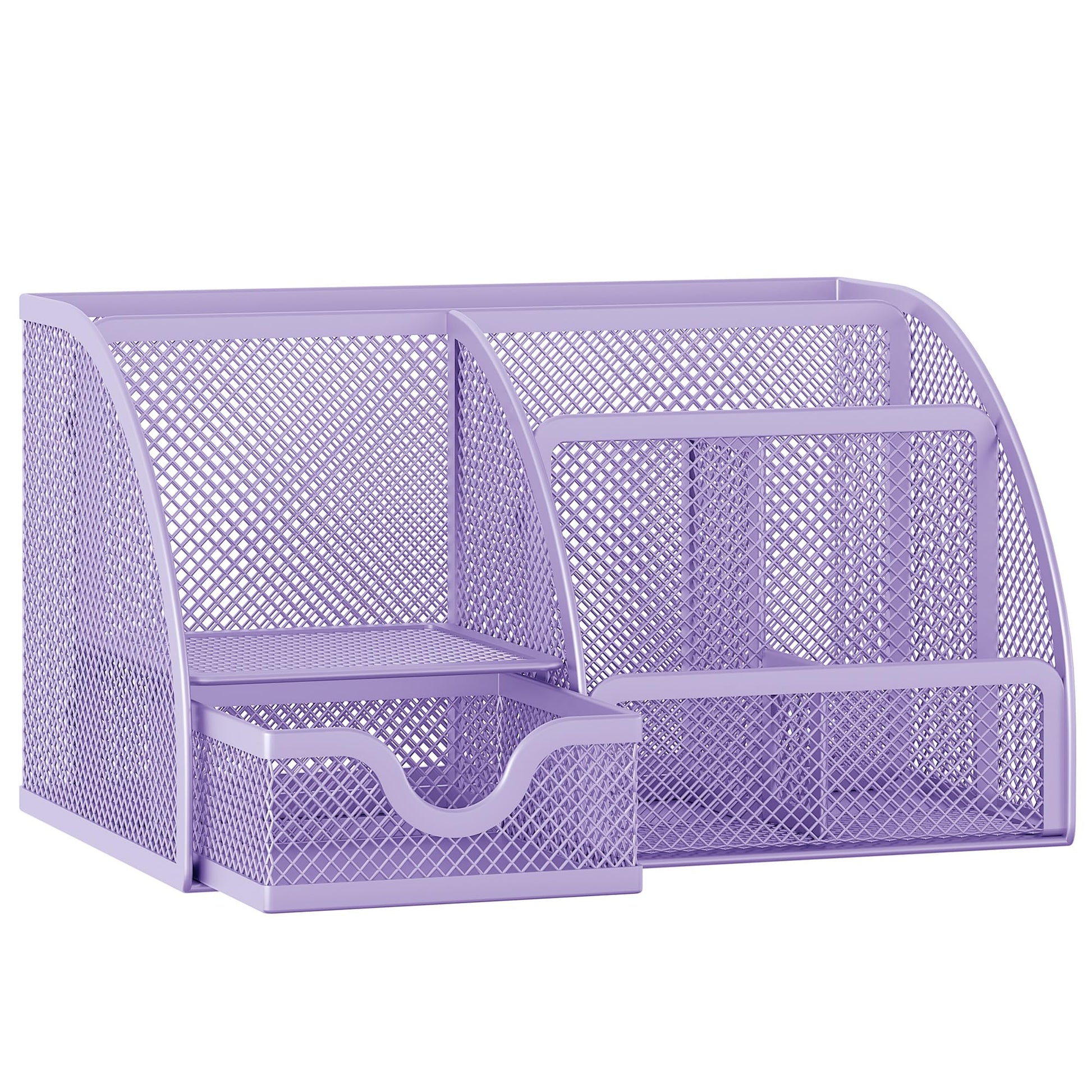 EasyPAG Mesh Desk Organizer with Drawer Multi-functional Pen Holder Stationery Organizer for Office