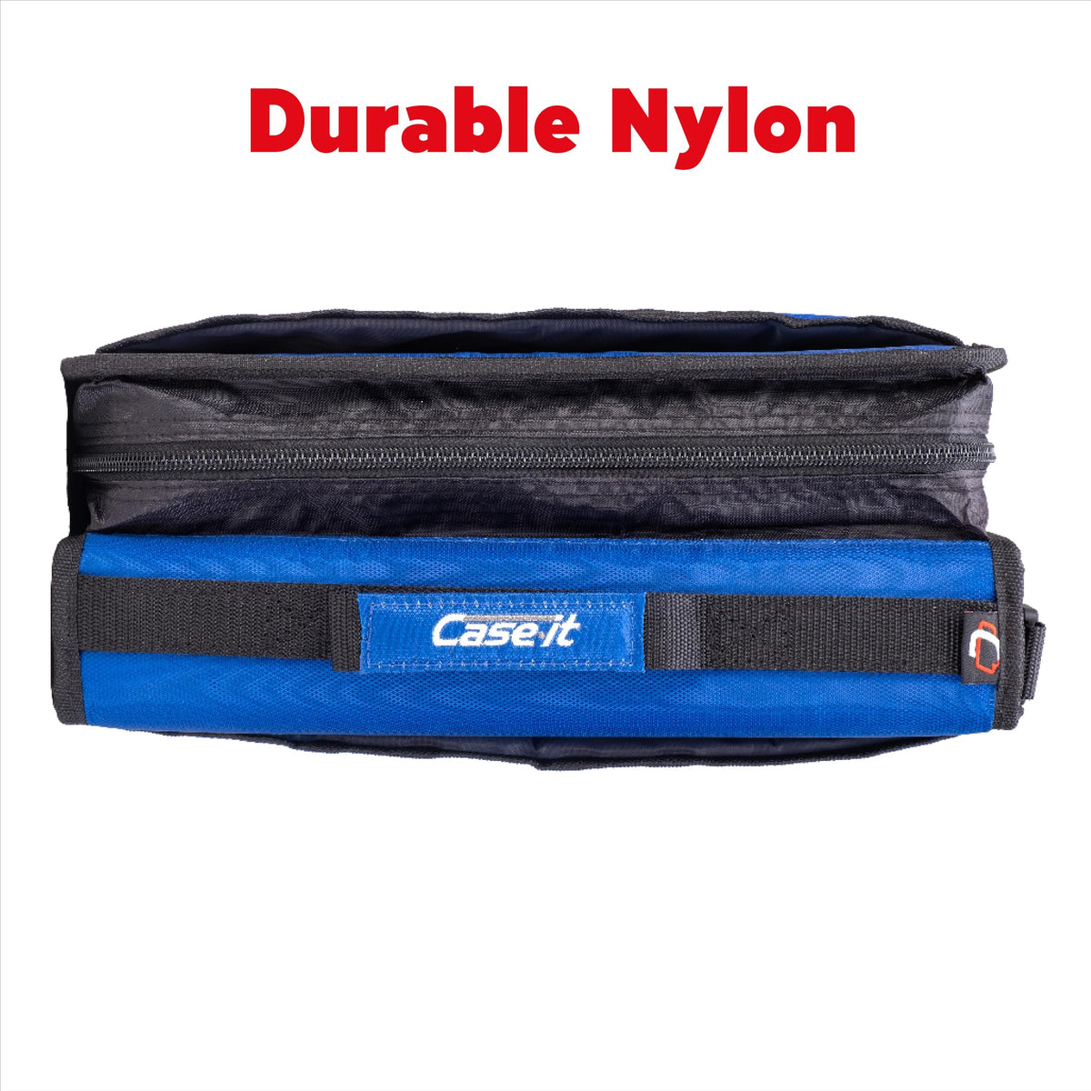 Case-it Zipper Binder | Dual 1.5" D-Rings | 500-Sheet | Z-176 Midnight Blue