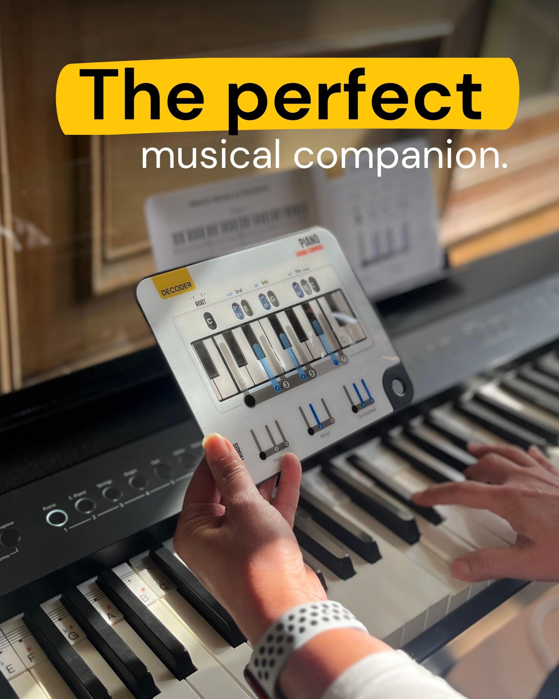 Piano Chord Compass, Keyboard Chord Chart Tool for Beginners