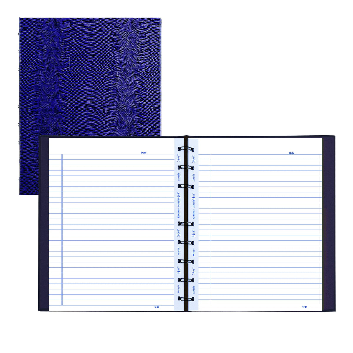 Blueline MiracleBind Notebook, 1-Subject, Medium/College Rule, Purple Cover, (75) 9.25 x 7.25 Sheets