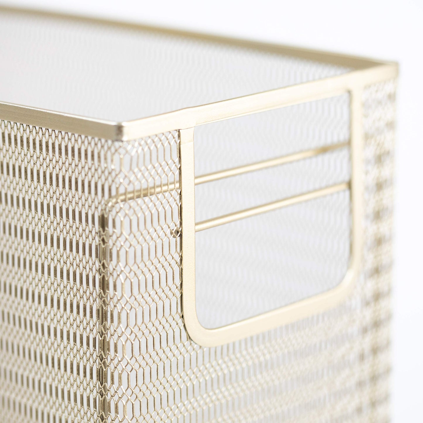 BLU MONACO | Gold Desk File Folder Organizer Set | Desktop Hanging File Organizer with Letter Size