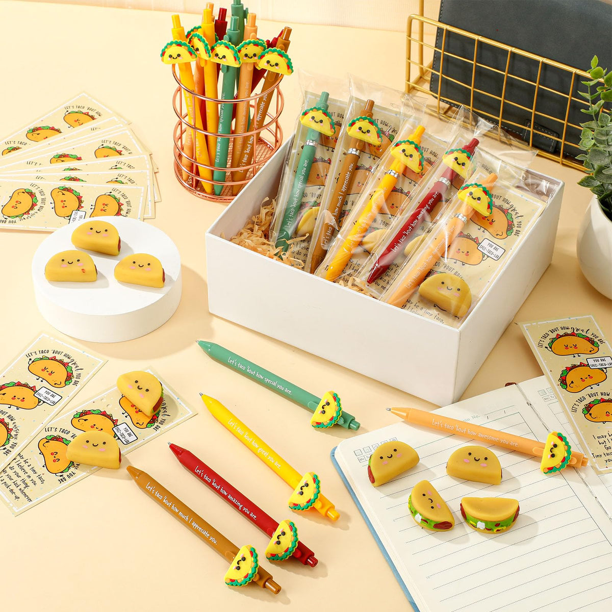 TecUnite Taco 20 Sets Classroom Motivation Gifts Bulk