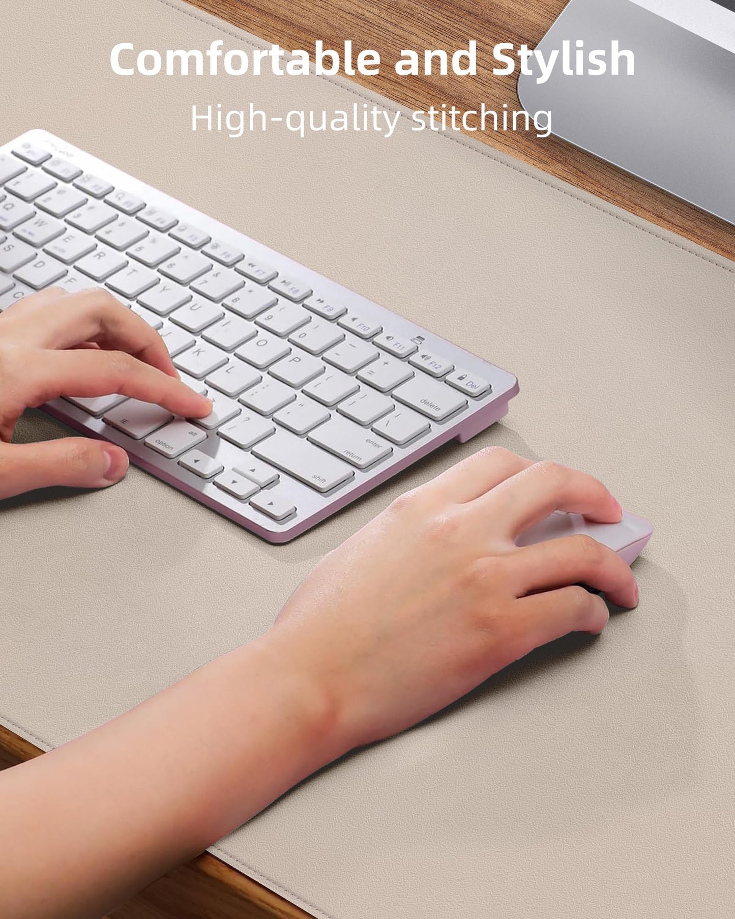 AFIING Extra Large Desk Mat - 55"x 17" Non-Slip Desk Pad for Office and Home - Ideal for Large