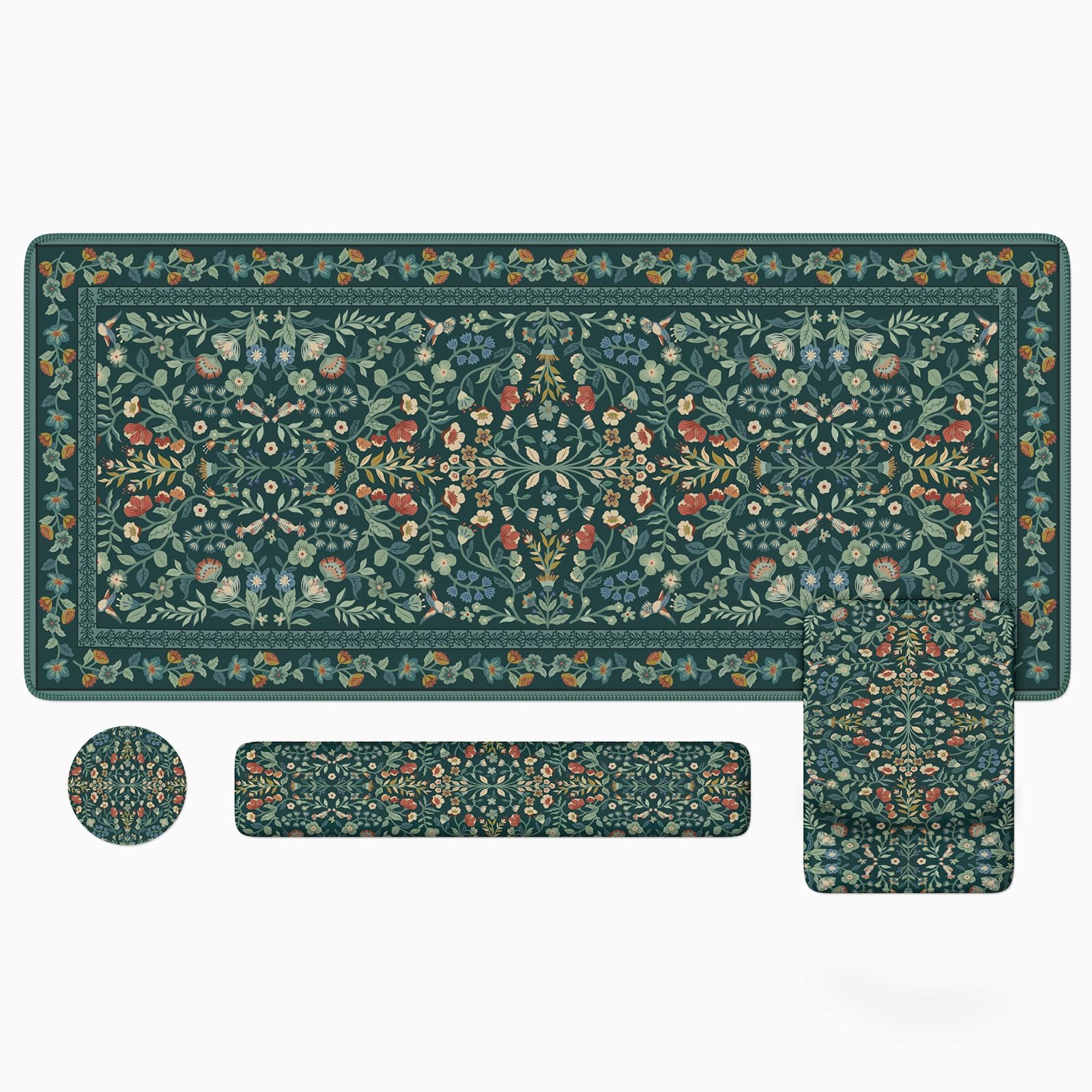 iLeadon Ergonomic Mouse Pad Set with Wrist Rest Non-Slip Desk Mat Set