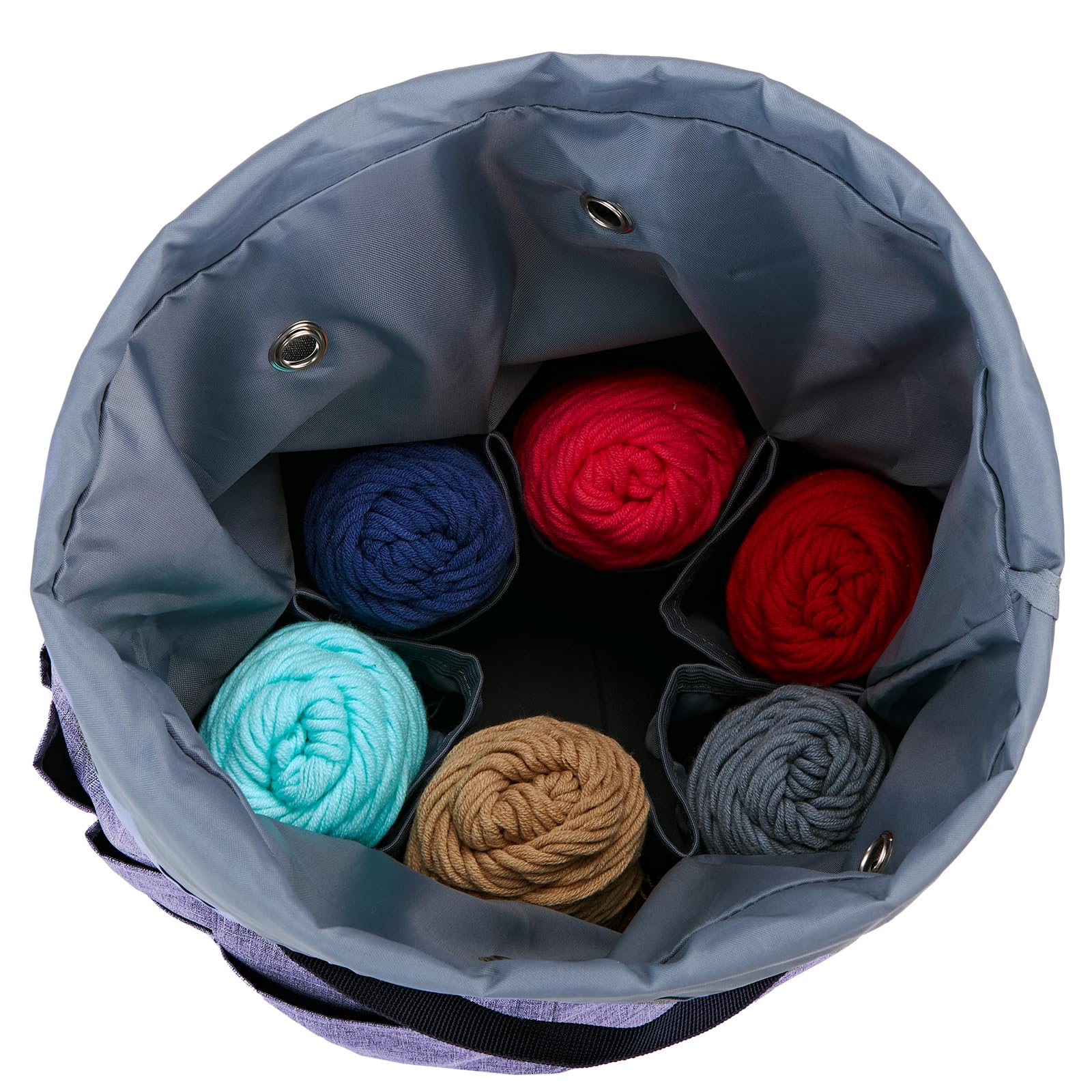 HOMEST Crochet Bag Organizer for Yarn Storage, and Knitting Accessories