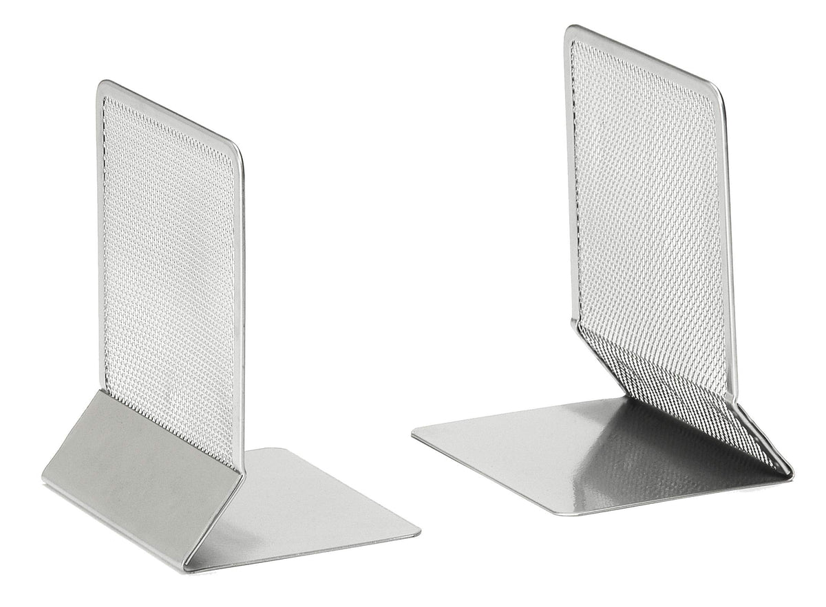 Osco Mesh Bookends - Silver (Pack of 2), MBE 1 Silver