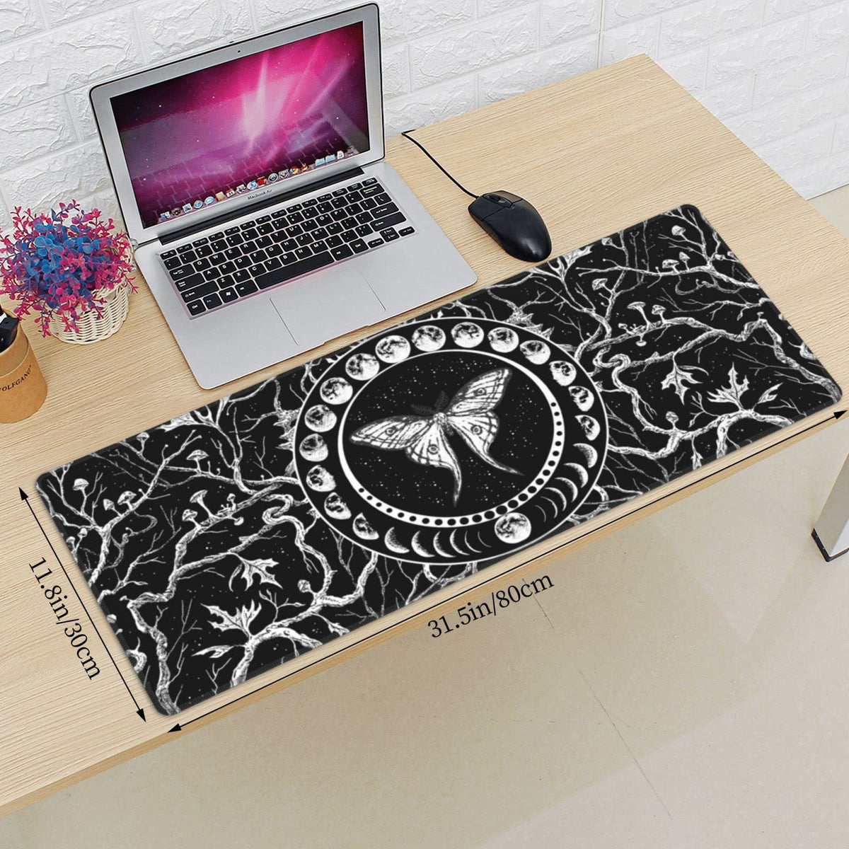 Sigouyinei Extra Large Desk Pad 31.5x12in Office Gaming Non-Slip Mouse Pad