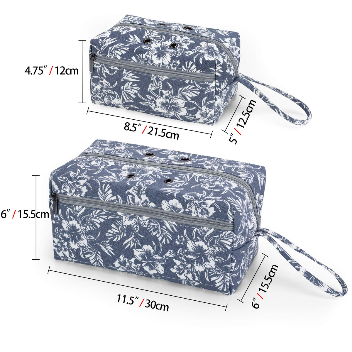 LUXJA Small Yarn Storage Bag for Yarn Skeins, Flowers