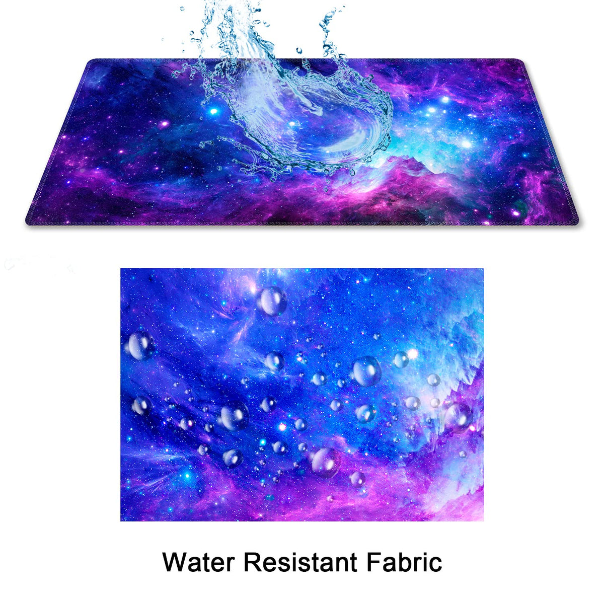 Extended XXL Heavy Mouse Pad - Thick, Water-Resistant Desk Mat with Non-Slip Rubber Base - Ideal