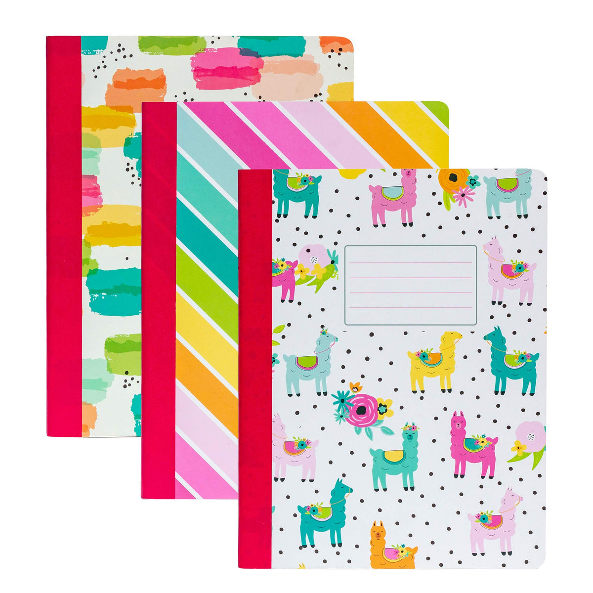 Pukka Pad, Carpe Diem Composition Notebooks - 3 Pack of Journals Featuring 140 Pages of College