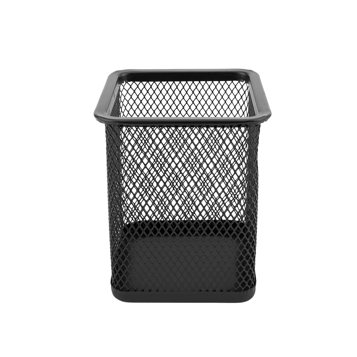 D.RECT Metal Square Pen Holder | Pen Holder Cube Made of Wire Metal | Mesh Multifunctional Cup for