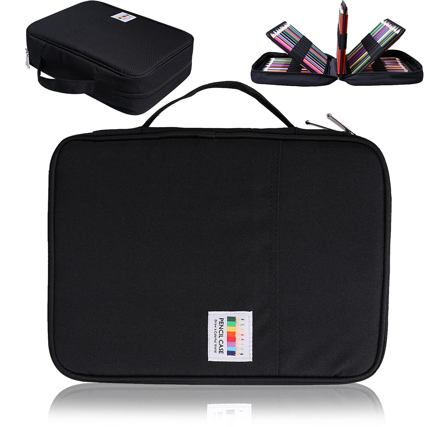 AYVANBER Colored Pencil Case 220 Slots Gel Pens Holder Waterproof Organizer Bag Portable Artist
