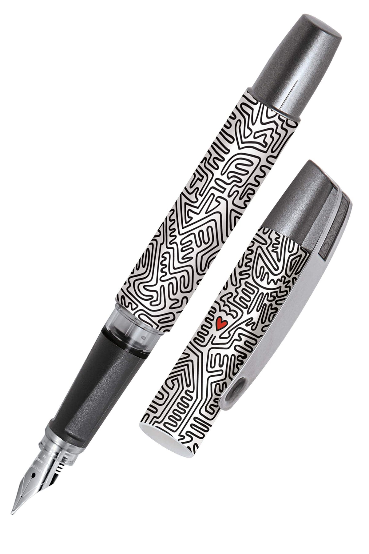 Online Ergonomic fountain pen for left handed for school/college Campus Heart - solid medium nib
