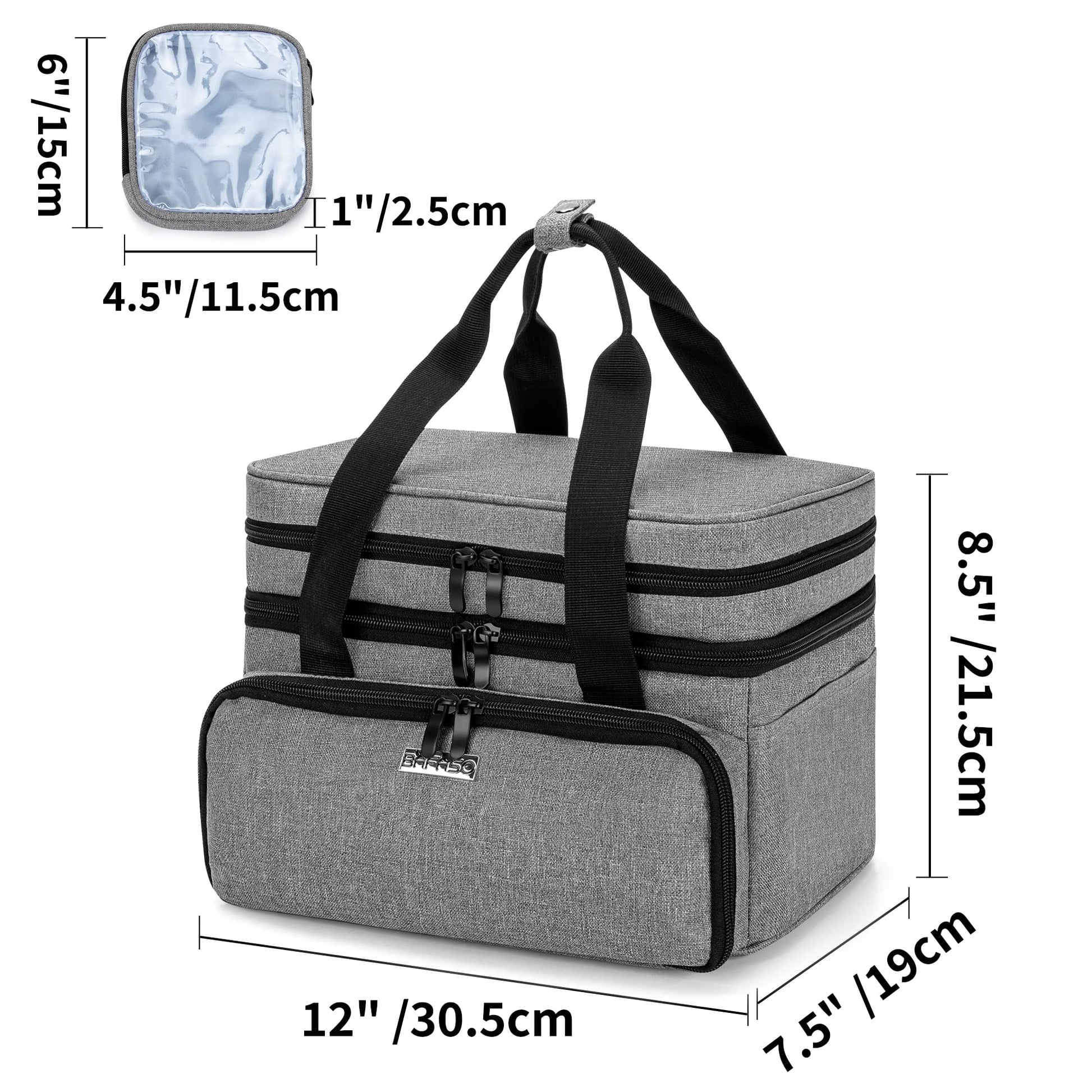 BAFASO Double Layer Sewing Accessories Organizer, Gray