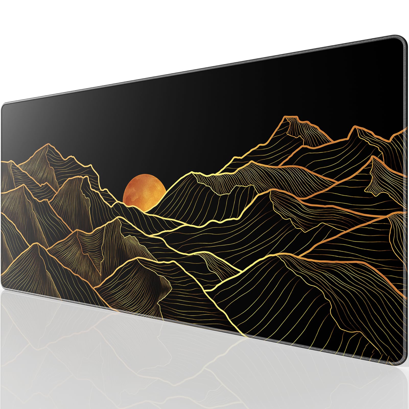 KTRIO Large Gaming Mouse Pad, Desk Mat, 31.5 x 15.7 in, Bright Rise, XXL